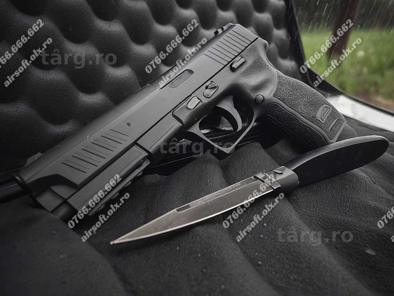 ~HDP 50 (PACHET MUNITIE!) Pistol ~Puternic~ 26 JOULI Airsoft Pusca Co2