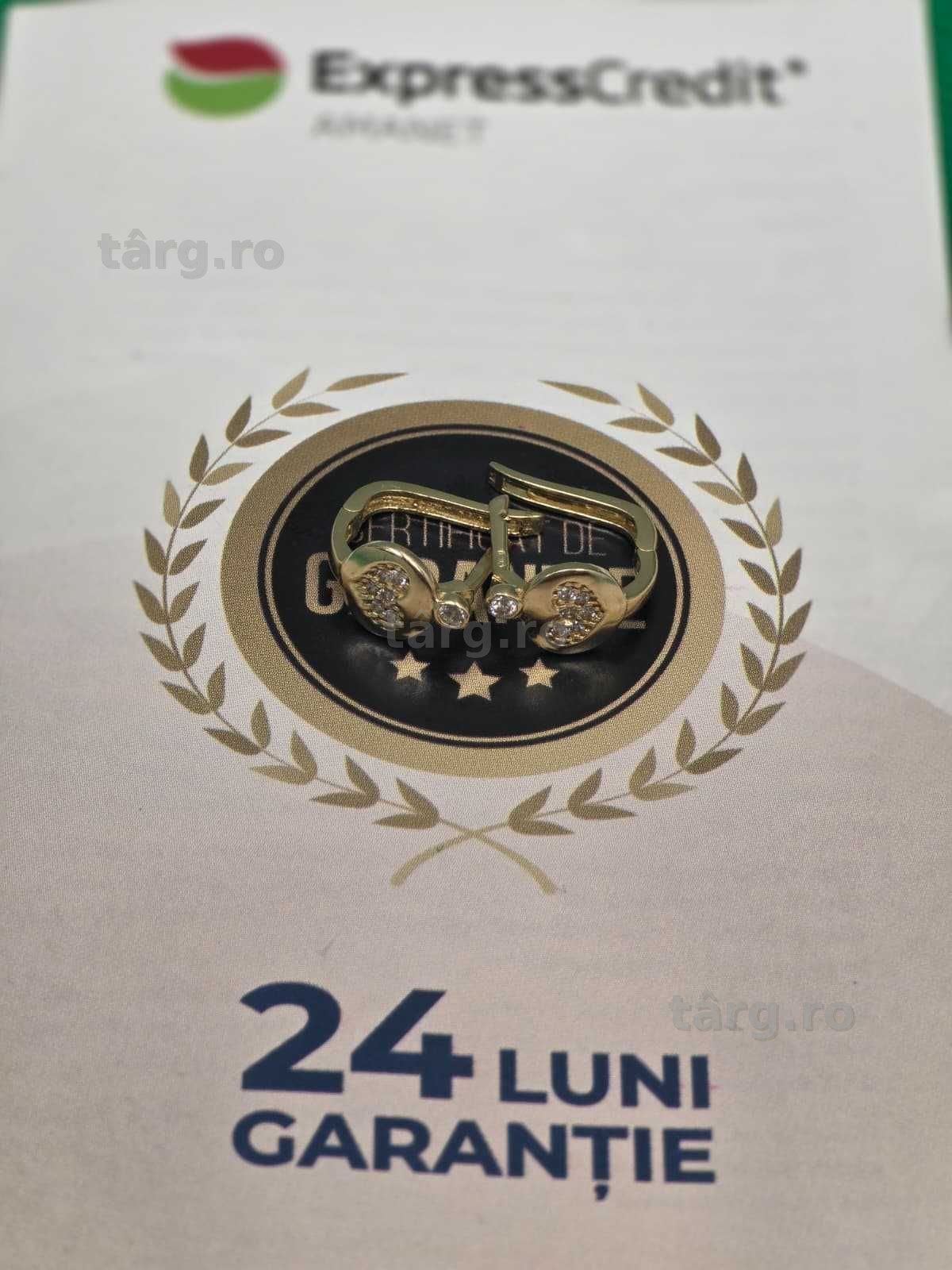 Cercei aur 14K 2.05g [Ag45 Bacau1 B.7187.1.44] 2