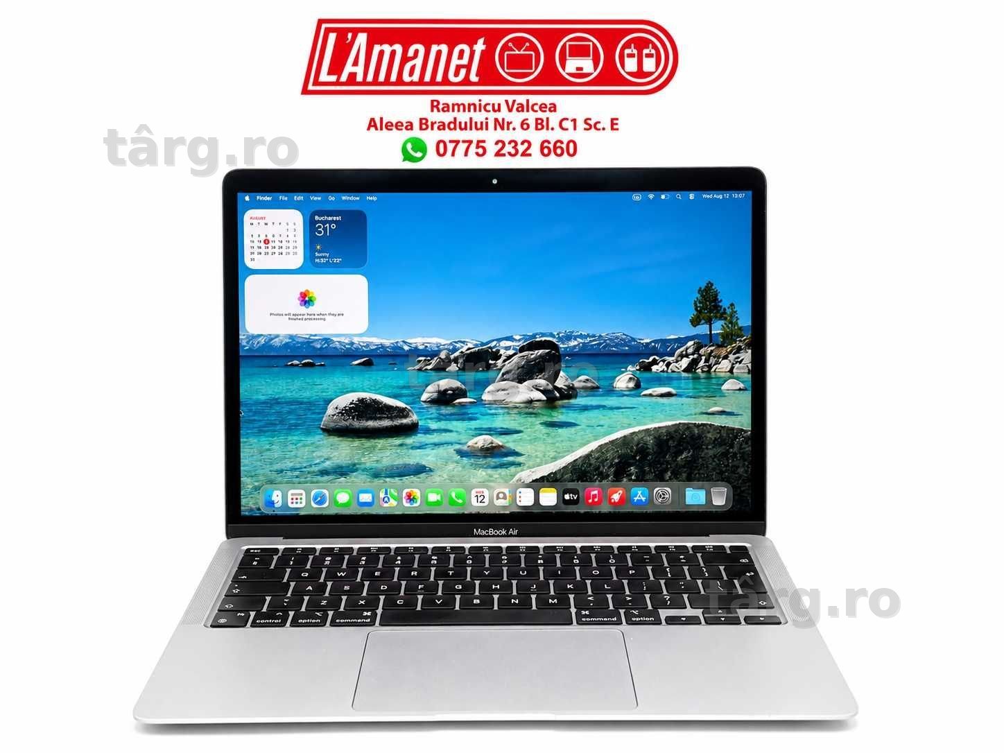 Laptop 13" Apple MacBook Air M1 2020 256GB SSD 8GB Ram Stare Buna