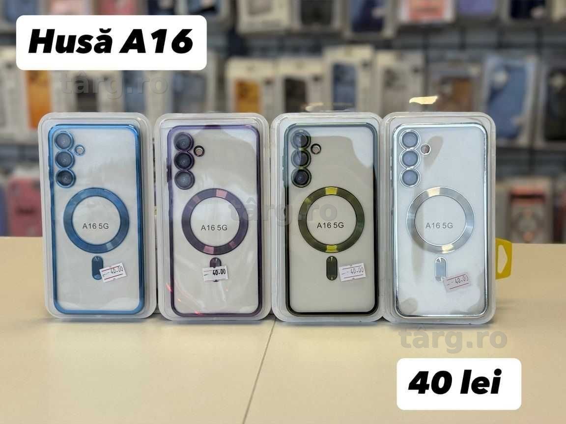 Husa TPU Luxury MagSafe , folie, cablu, incarcator Samsung A16