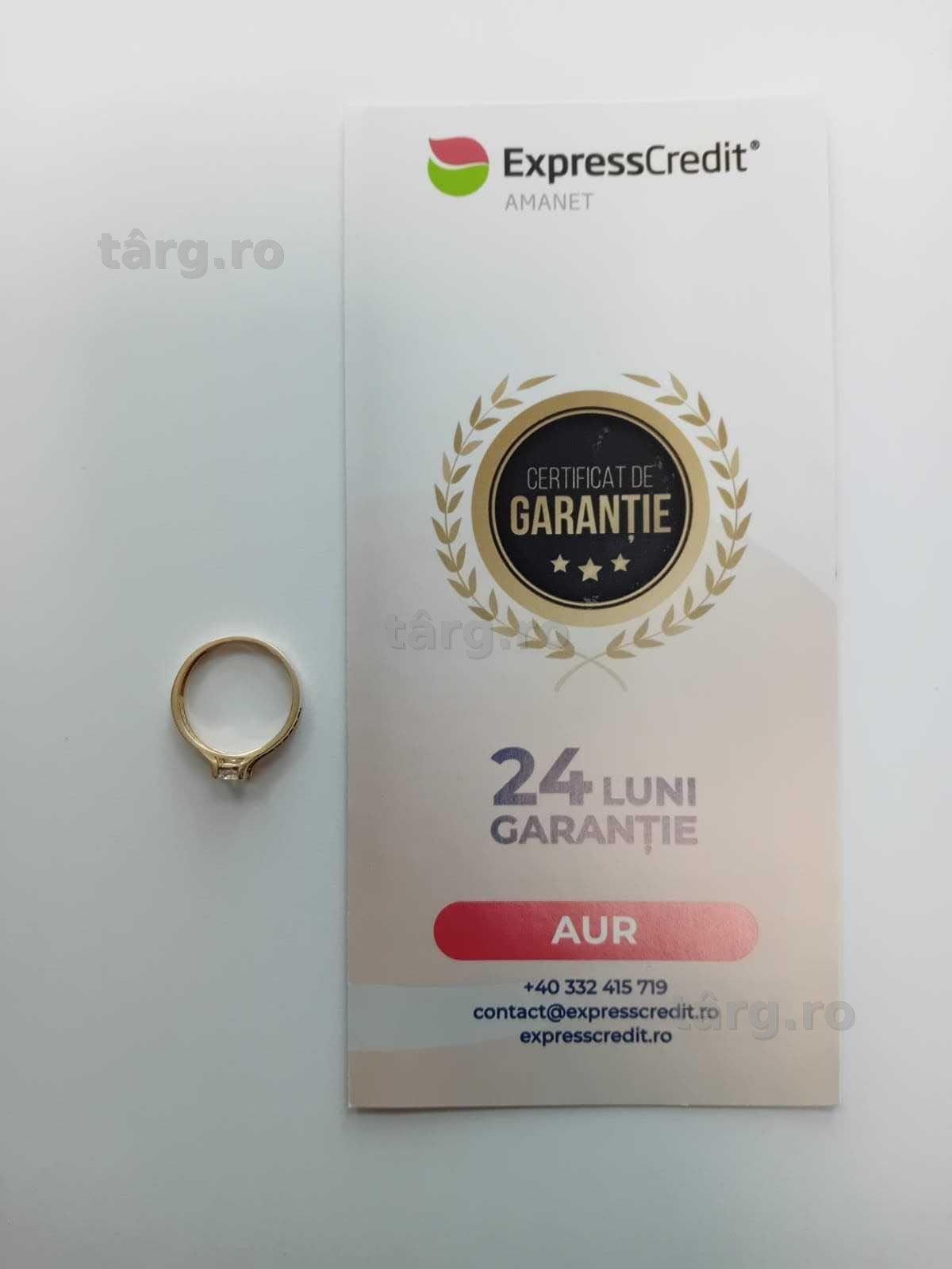 (Ag33) Inel Aur 14K/ Garantie 2 ani 2