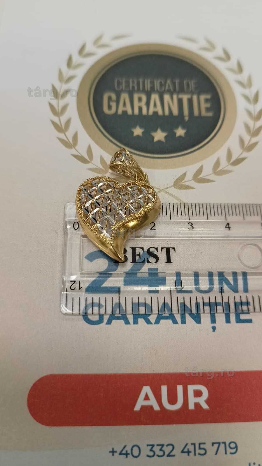 Pandantiv aur 18K 3.21gr [AG24 Harlau B.46392.1] - Garantie 2 ani! 3