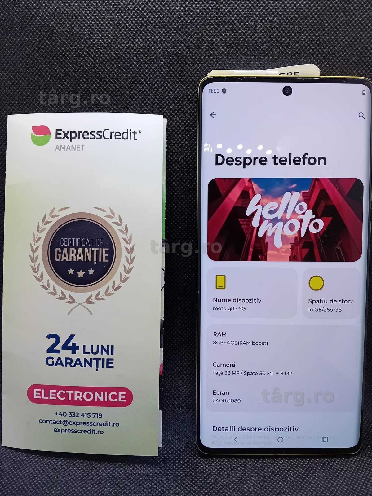 Motorola G85 5G 8GB/256GB (B.25753 AG31 Barboi) Garantie 2 ani! 2