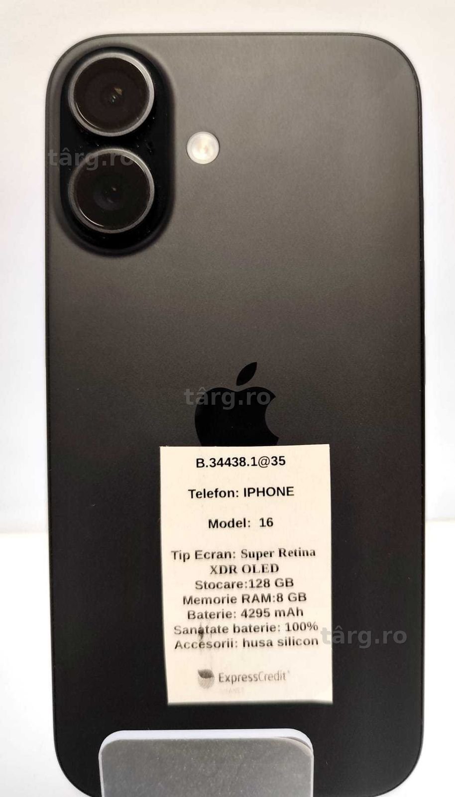 iPhone 16 128Gb baterie 100% (AG 35 Vaslui b.34438) Garantie 2 ani! 5