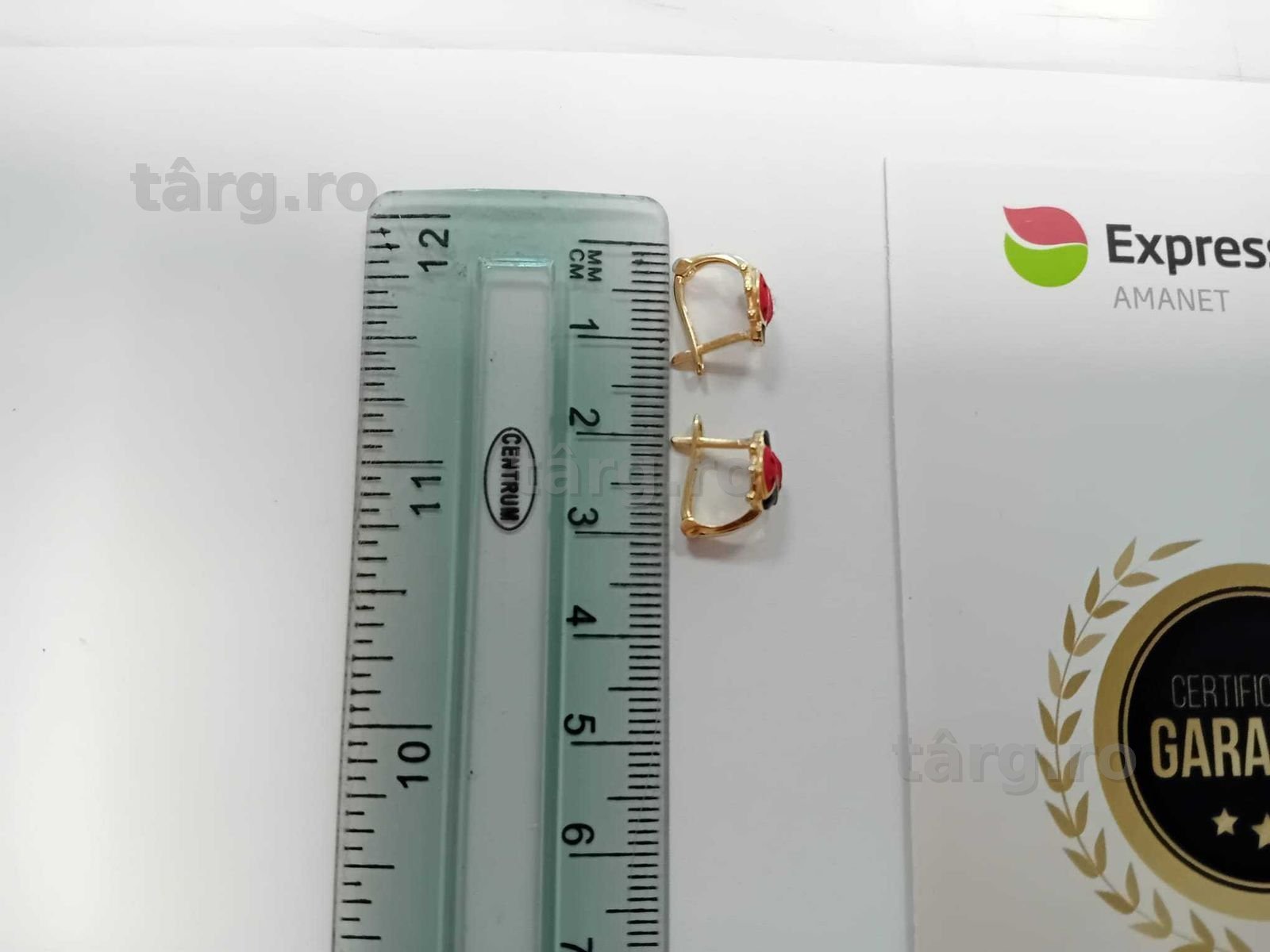 (AG33) Cercei Aur 14K / Garantie 2 Ani. 3