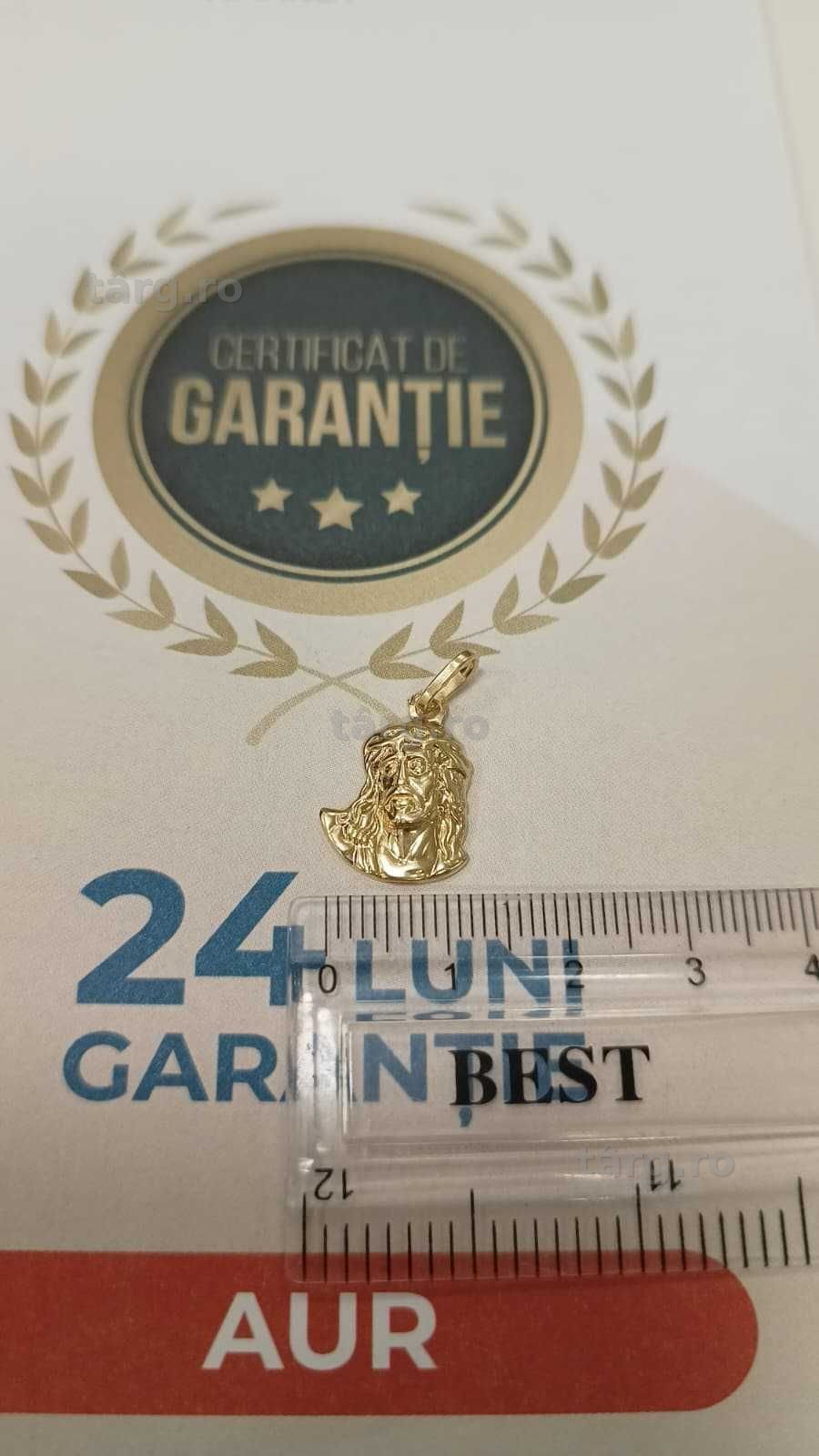 [AG24 Harlau B.45818.1] Pandantiv aur 14k 1.26gr - Garantie 2 ani! 3