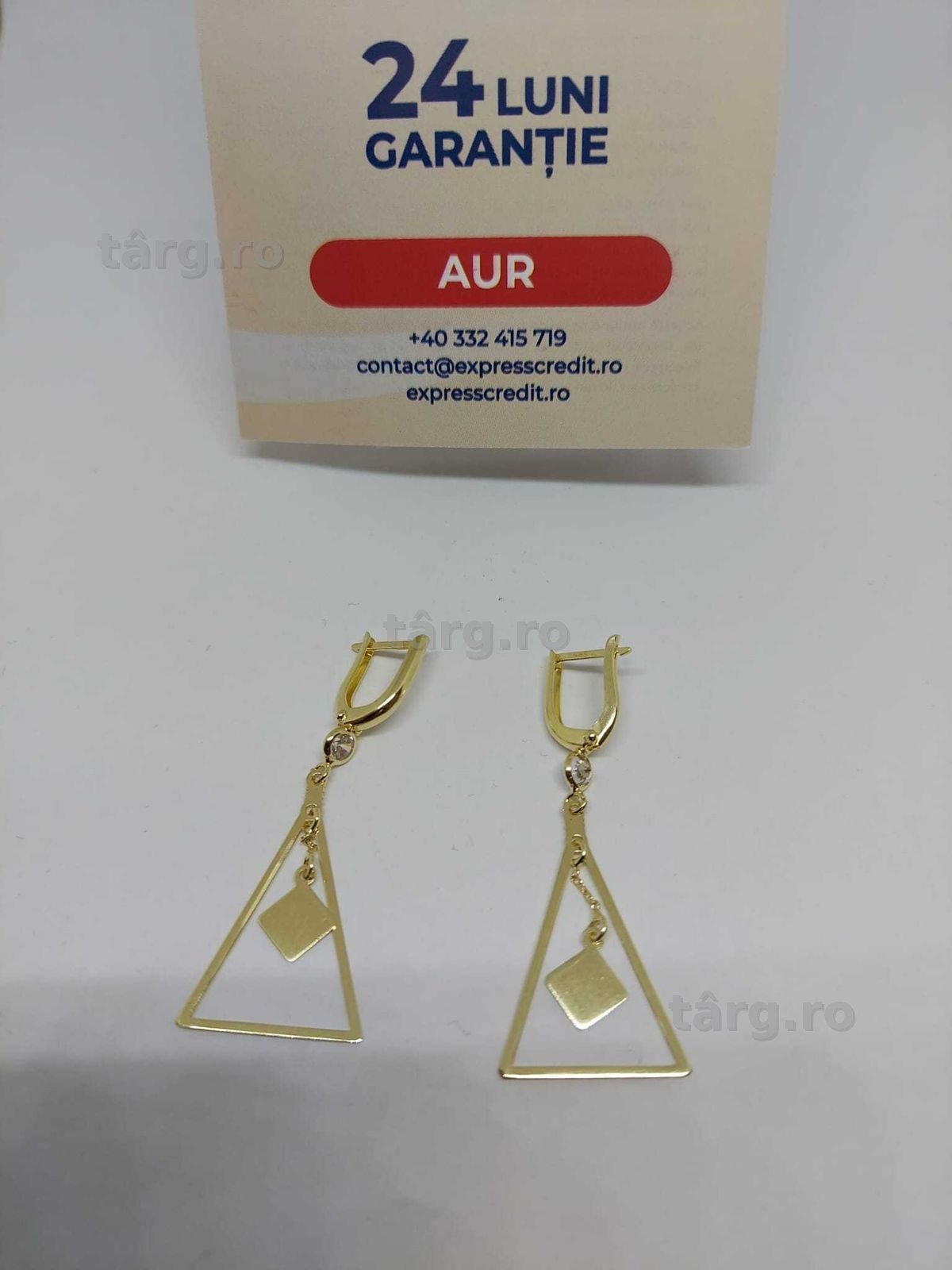 Cercei 14k 2.83gr (34623/30 Pacurari 2) Garantie 2 Ani! 2