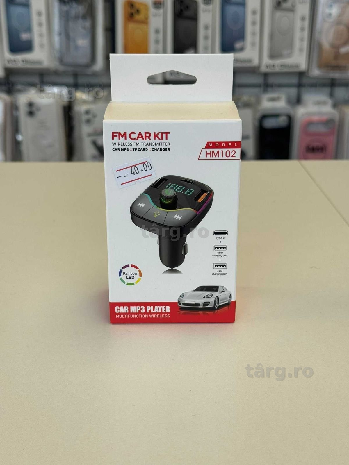 Modulator FM / Transmitator auto pentru muzica MP 3 PLAYER