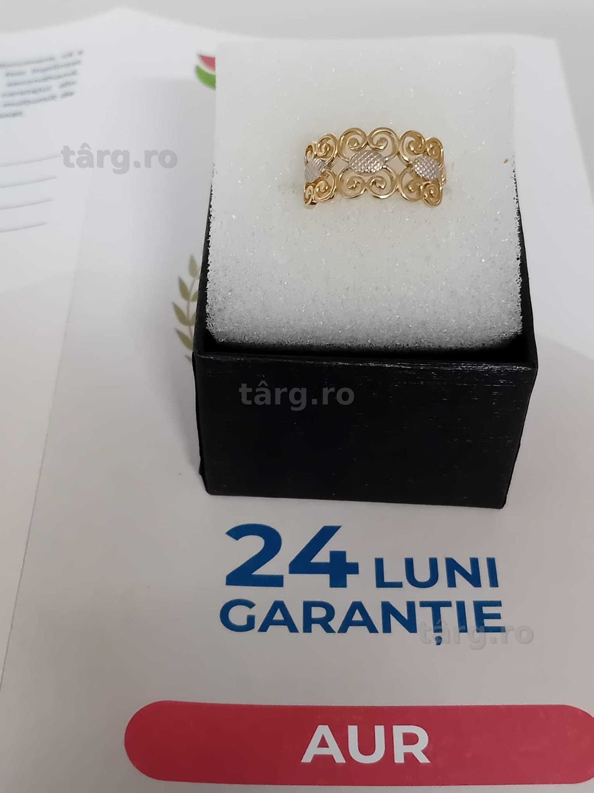 Inel aur 14k[Tomesti-b:33212]-Garantie 2 ani! 2