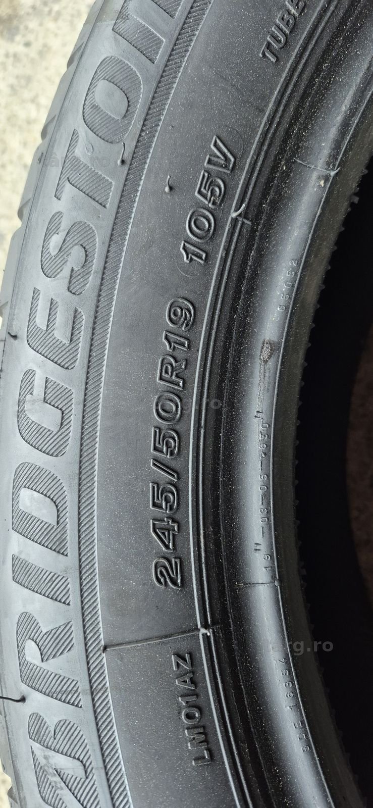 4 anvelope iarna runflat Bridgestone 245/50/19.Pretul este pe bucata 6