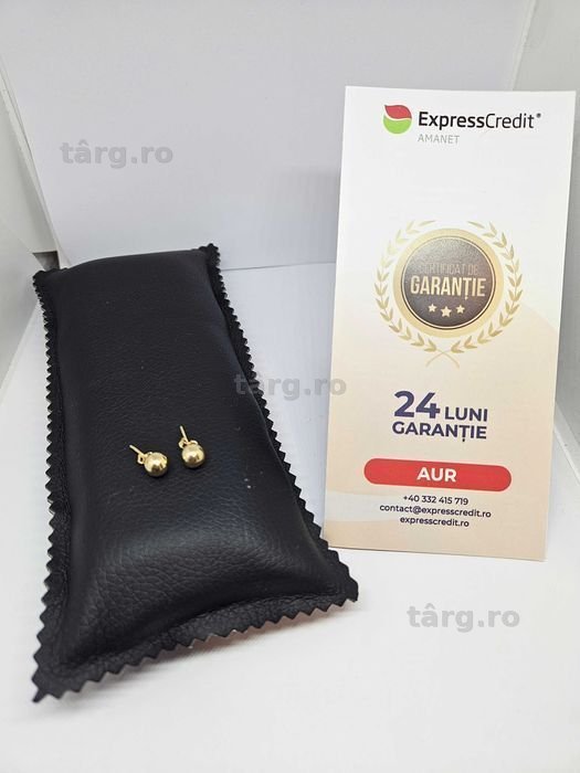Cercei Aur 14K 1.37g (AG1 Alexandru B53607.4) - Garantie 2 Ani!