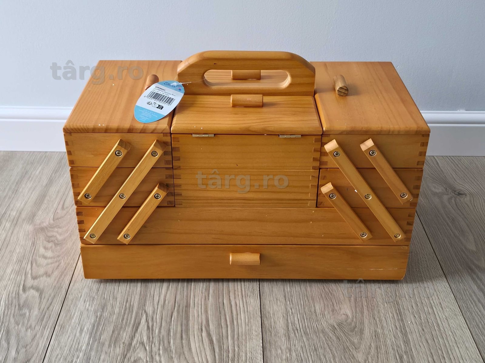Cutie de depozitare din lemn cu 4 niveluri, Hobby Gift 2