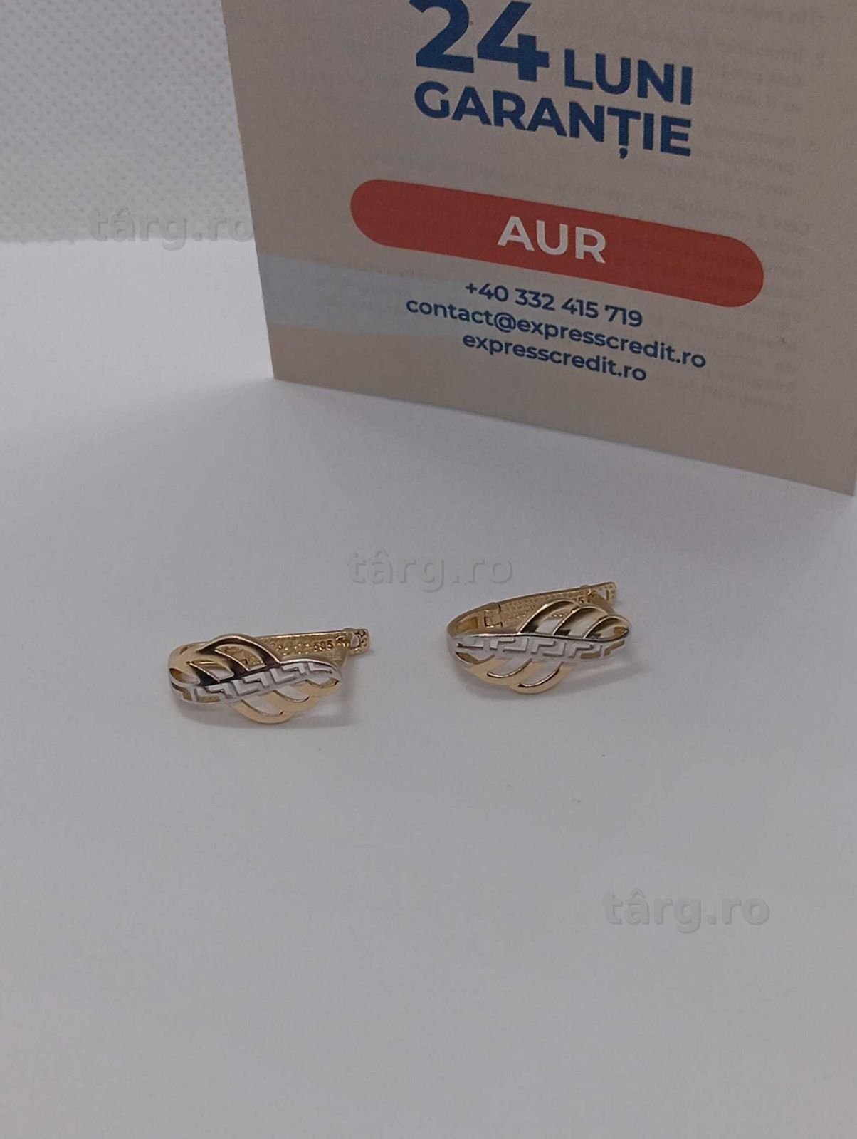 Cercei Aur 14k 2.97g (Ag4 Dacia B.51391) Garantie 2 ani 3