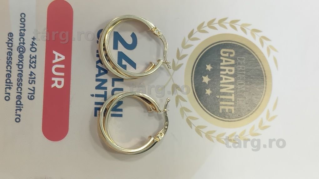 Cercei aur 14k Ag20 Dancu b30141 Garanție 2 ani 2