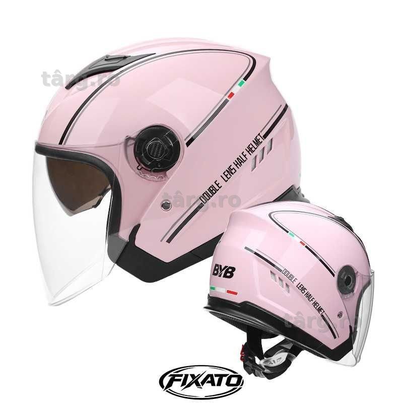 Casca Moto/Scuter/ATV, viziera dubla, marime universala, Roz 2