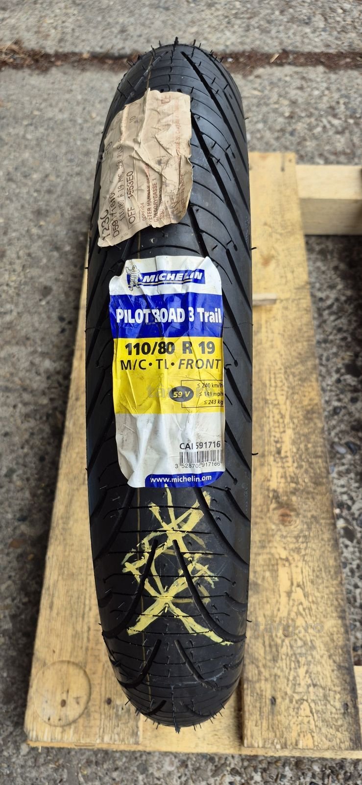 O anvelopa moto fata noua Michelin 110/80 R19M/C,dot 2019.