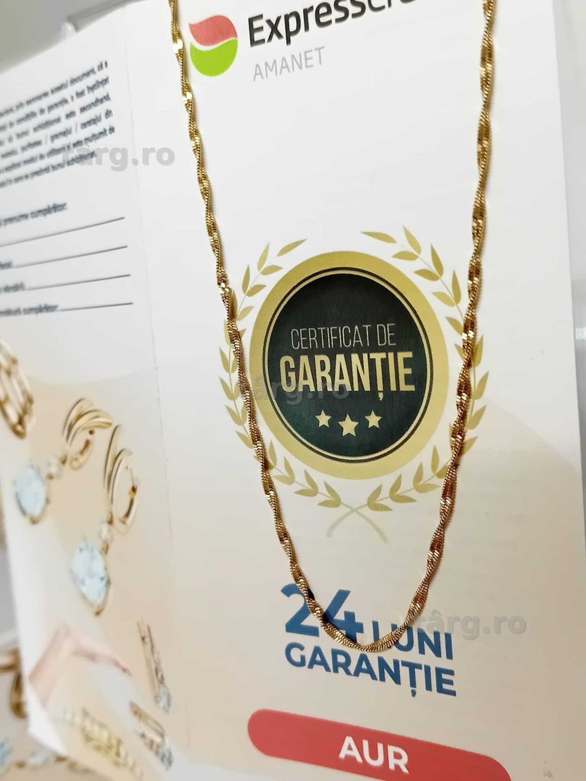 Lant aur 18k [Tomesti-b:33301.2]-Garantie 2 ani!