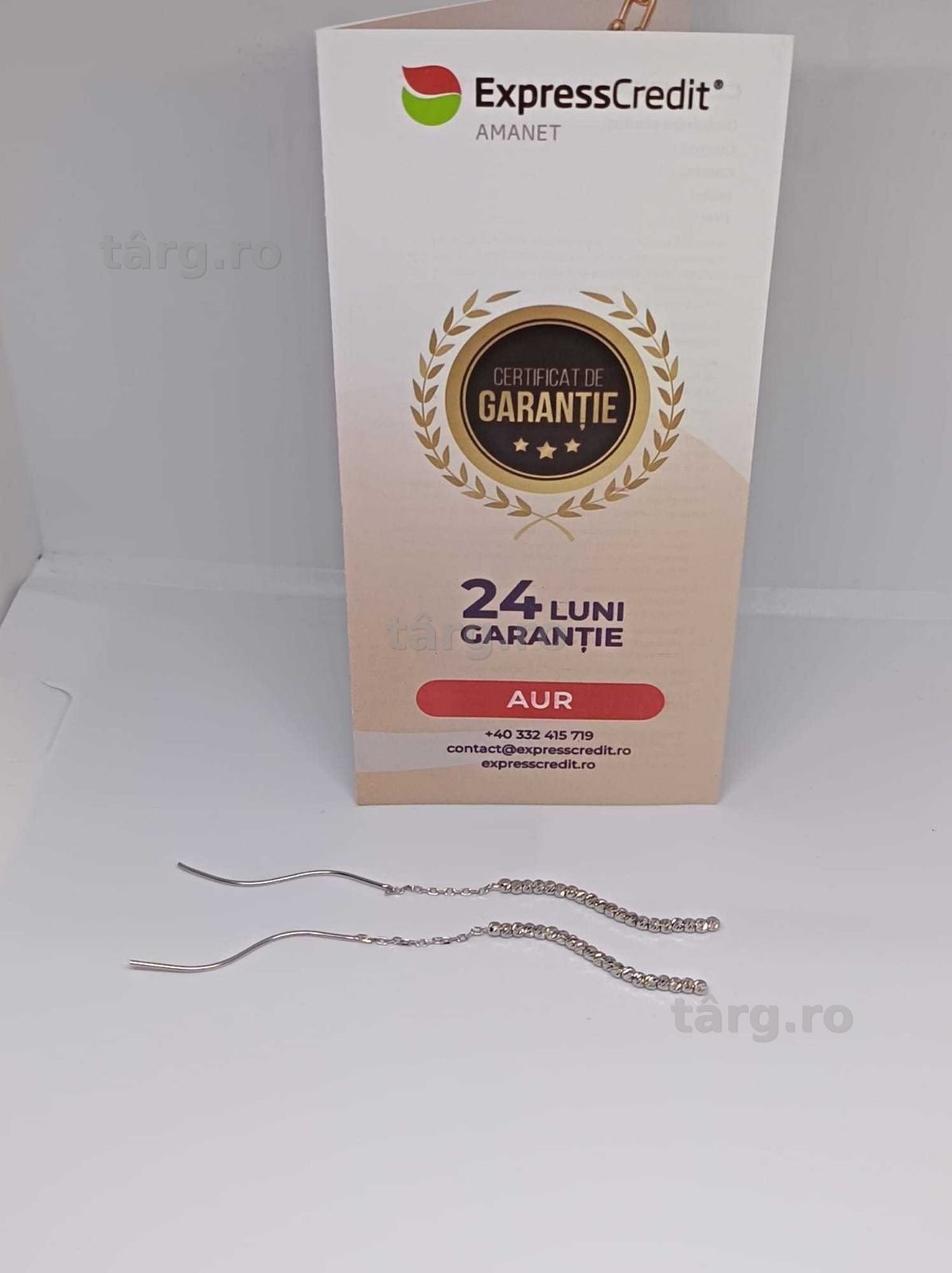 Cercei Aur 14K 3.10g (Ag4 Dacia B.52543) Garantie 2 ani