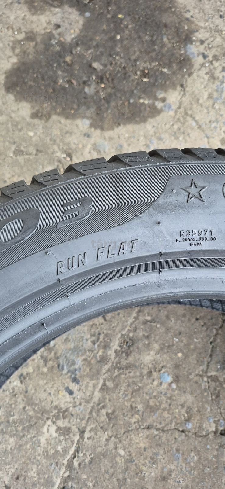 4 anvelope iarna RFT ca noi  Pirelli 245/50/19,dot 2023/2024.Pret/buc. 7