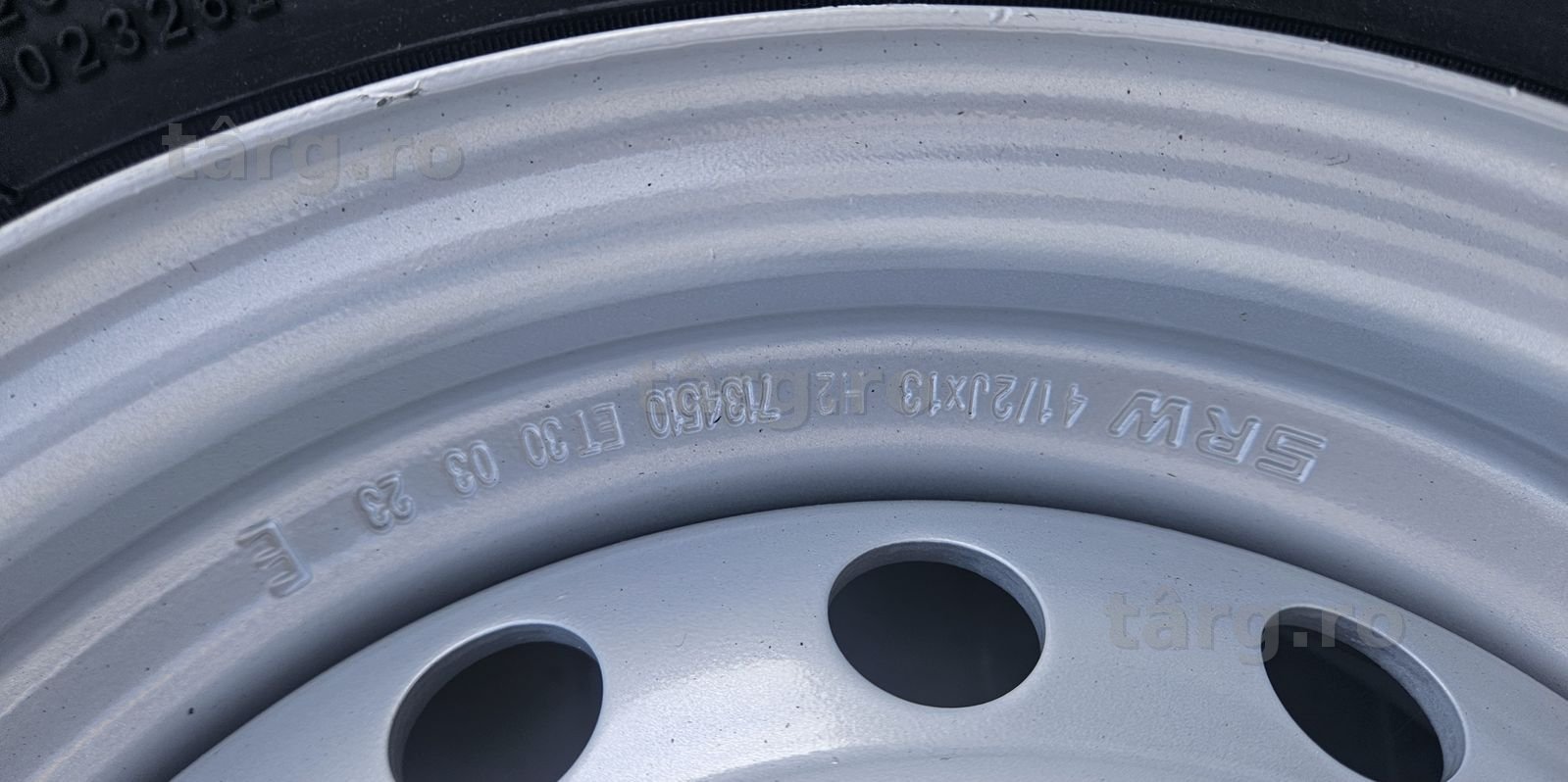 Roata remorca 155 R13C Anvelopa SECURITY M+S pe Janta 4.5Jx13 dot 2025 4