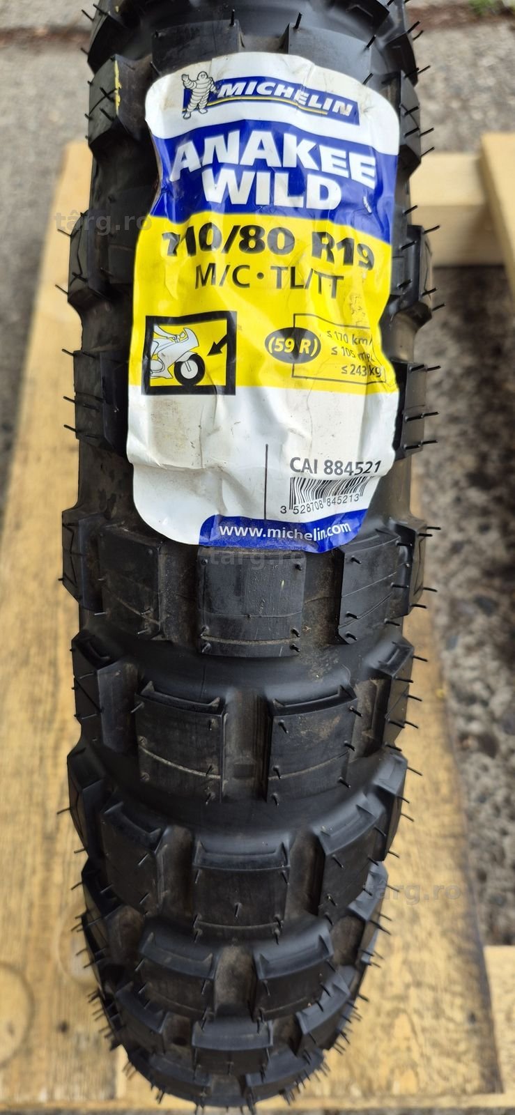 O anvelopa moto fata noua Michelin 110/80R19M/C,dot 2017. 2