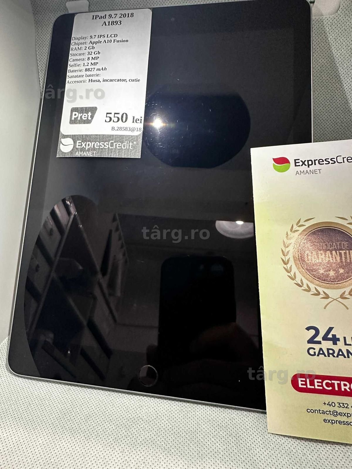iPad 9.7" 6th Gen (Ag18 Tutora b.28583) Garantie 2 ani!