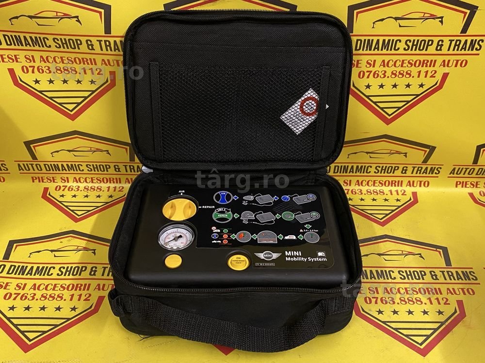 Compresor umflat +spuma reparatie roti Kit pana Mini tyre mobility kit