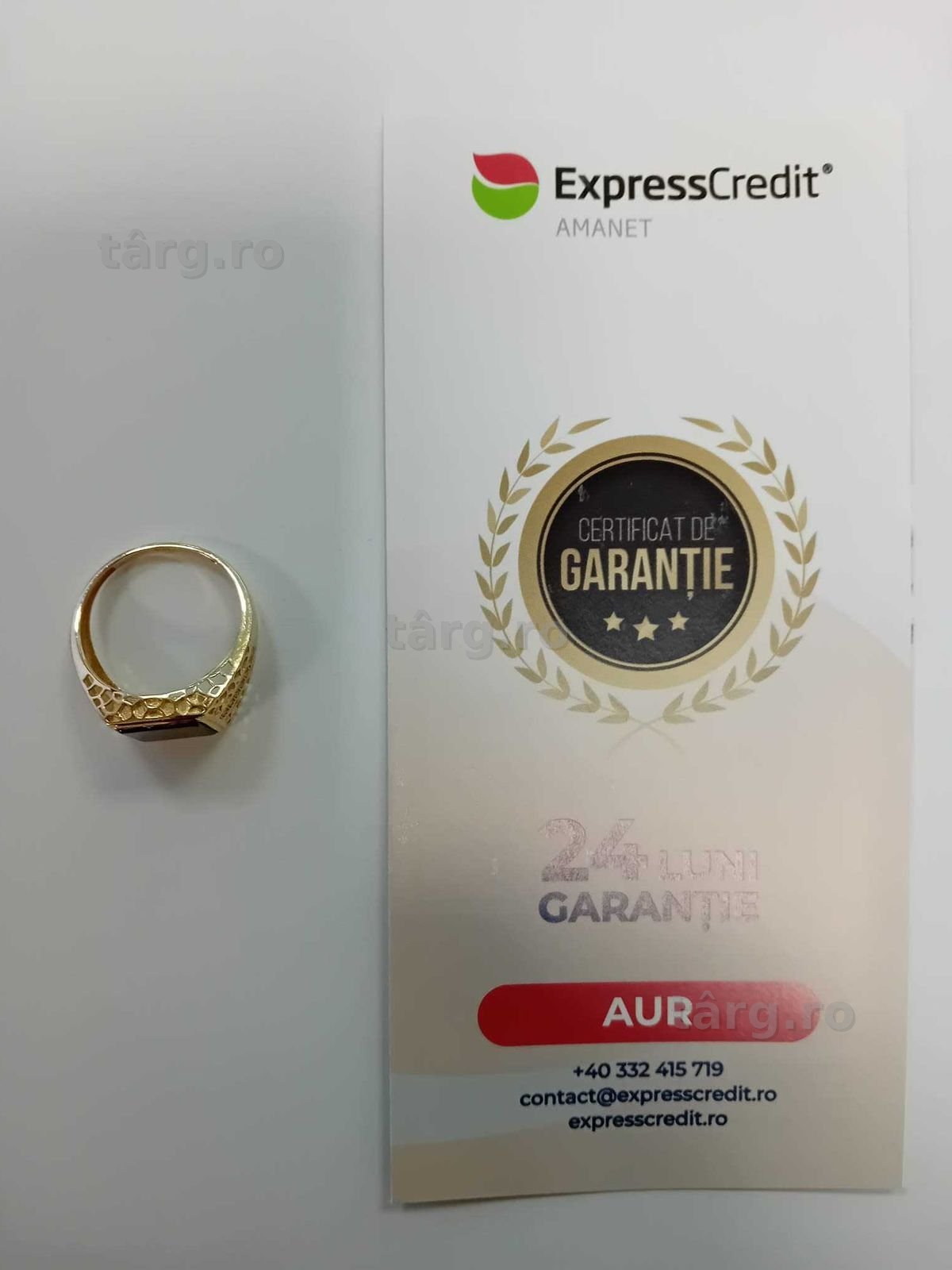 (Ag33) Inel Aur 14K/Garantie 2 ani 2