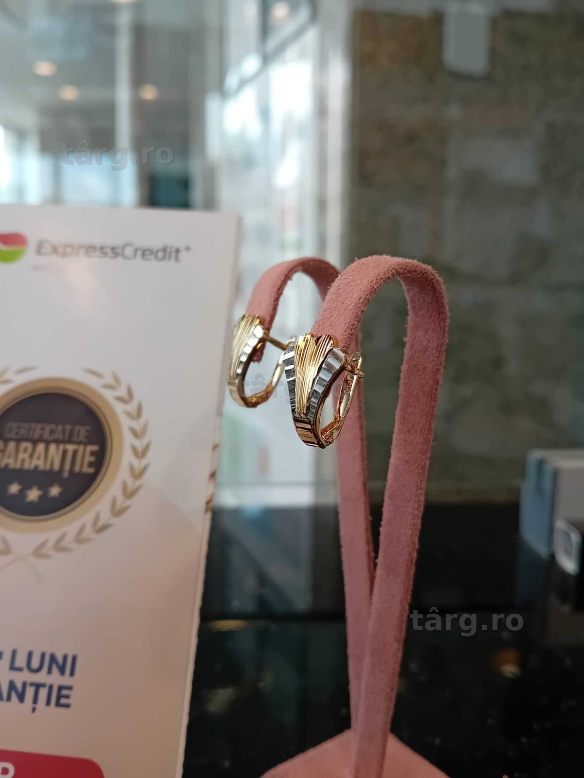Cercei aur 14K 1.67g (Iulius Mall)(B-393.1) Garantie 2 ani! 2