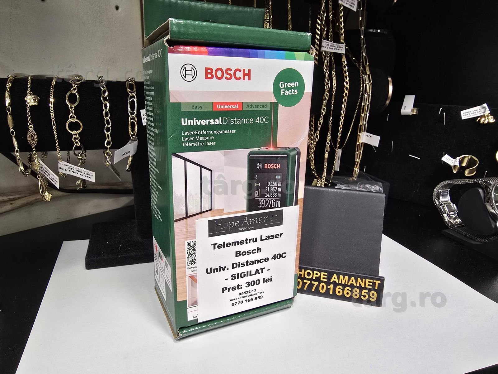 Hope Amanet P10/Telemetru Laser Bosch UniversalDistance 40C - SIGILAT -