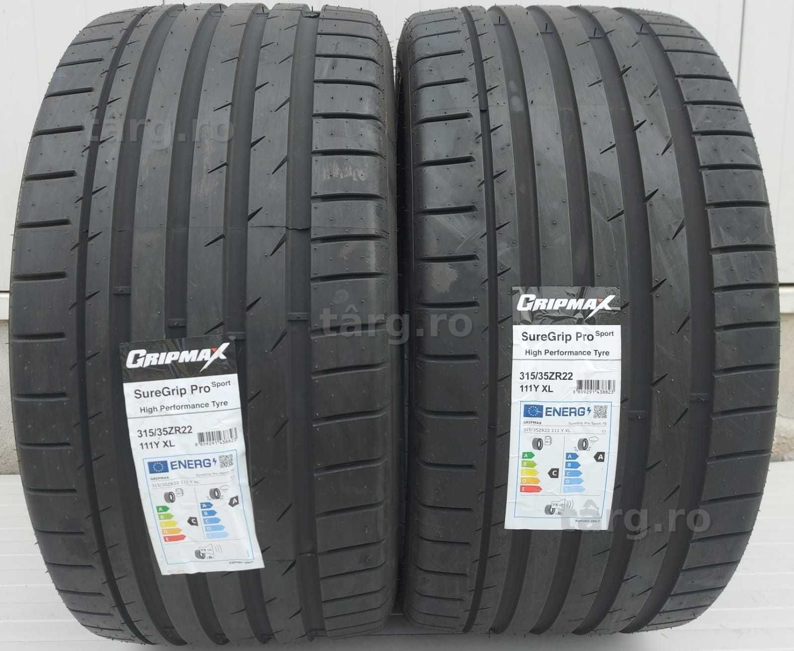 315/35 R22 111Y XL GRIPMAX  Anvelope de vara Aderenta clasa A PROMO