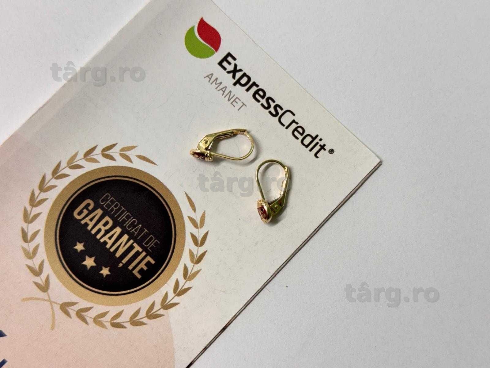 Cercei 14 k 1.56g (B.60775-Tatarasi) Garantie 2 ani! 680 lei