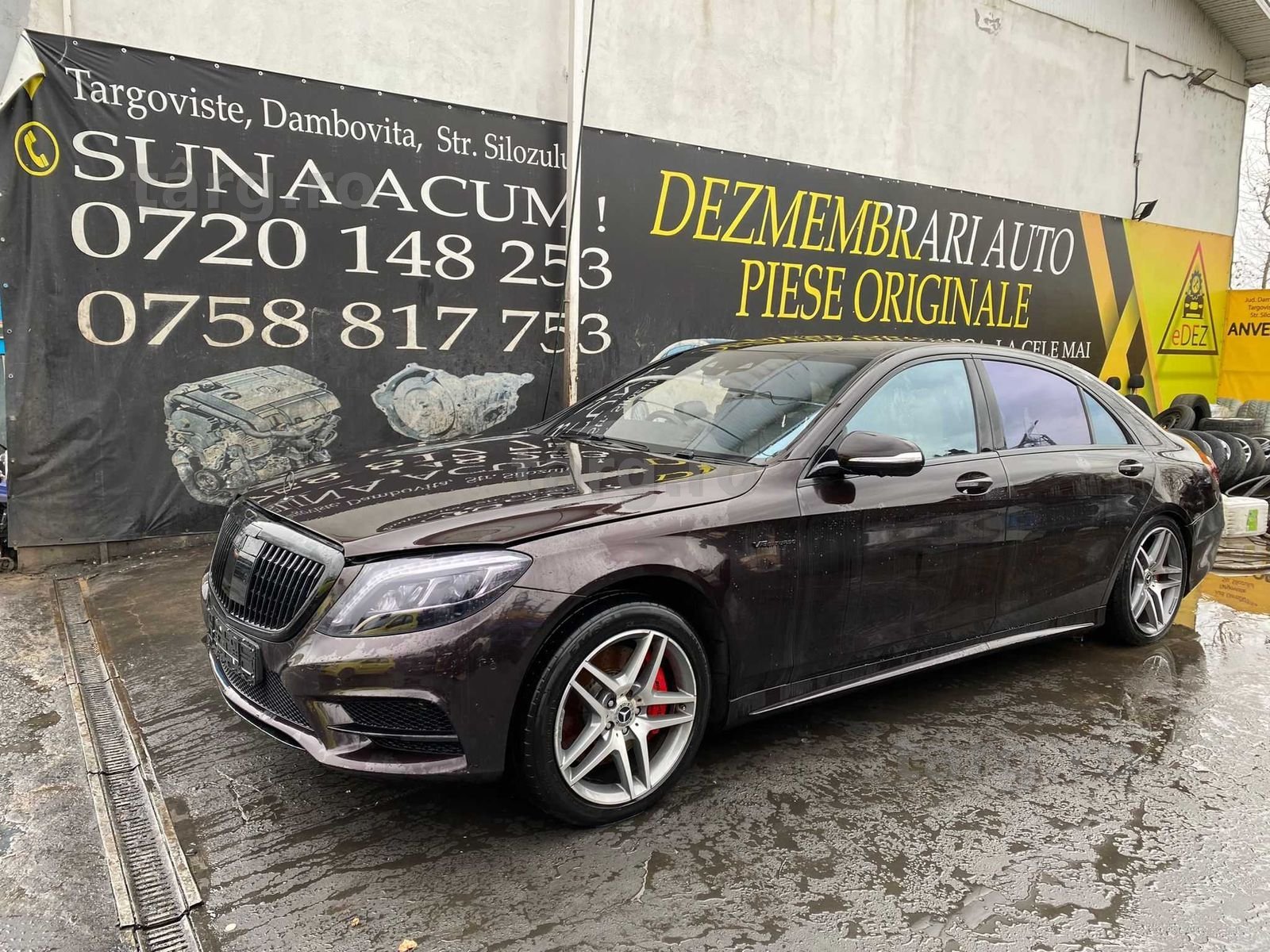 Dezmembrez s class w222 s500e 3.0 benzina m276/pachet amg w222/capota/
