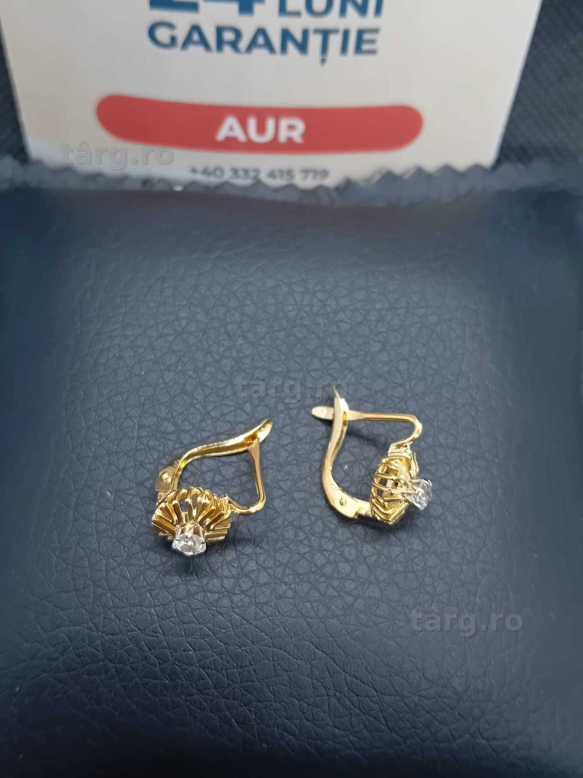 Cercei aur 18k 2.67g (B.25565 AG31 Barboi) Garantie 2 ani! 2
