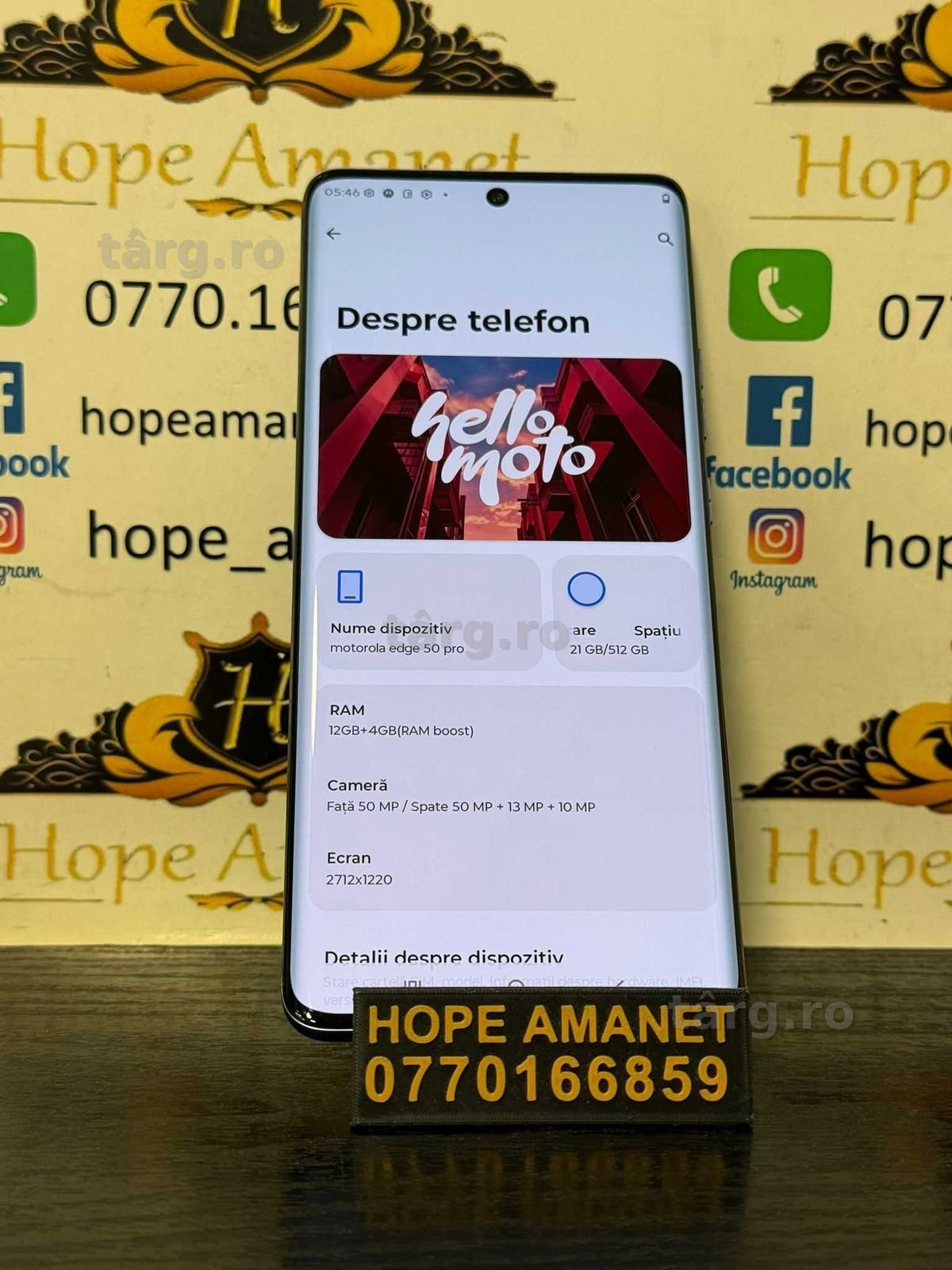 Hope Amanet P10/MOTOROLA EDGE 50 PRO 512 GB 2