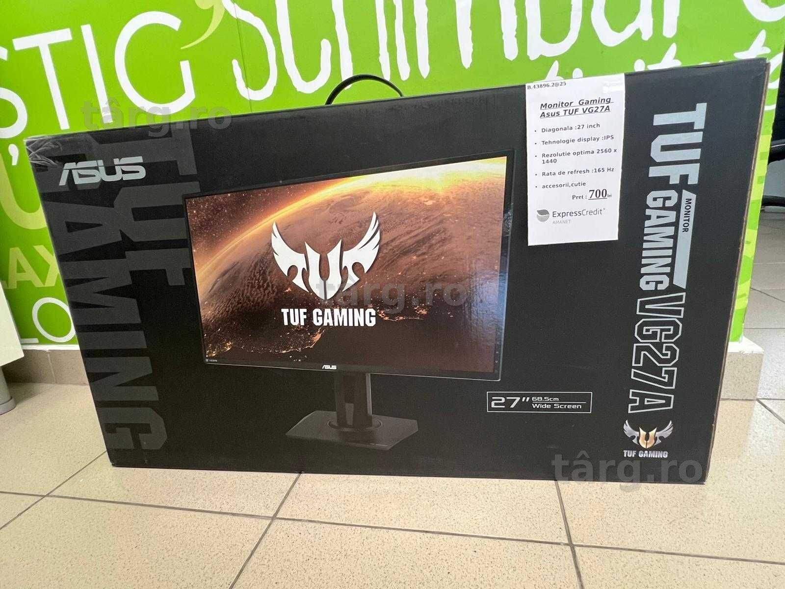 Monitor Gaming Asus Tuf Vg27A (Ag25 Belvedere B.43896.2) Garantie 2 ani!