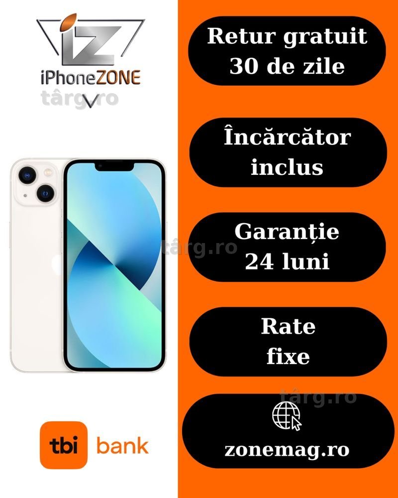 Iphone 14 128GB 94% Grad B Garantie 24 luni - zonemag.ro