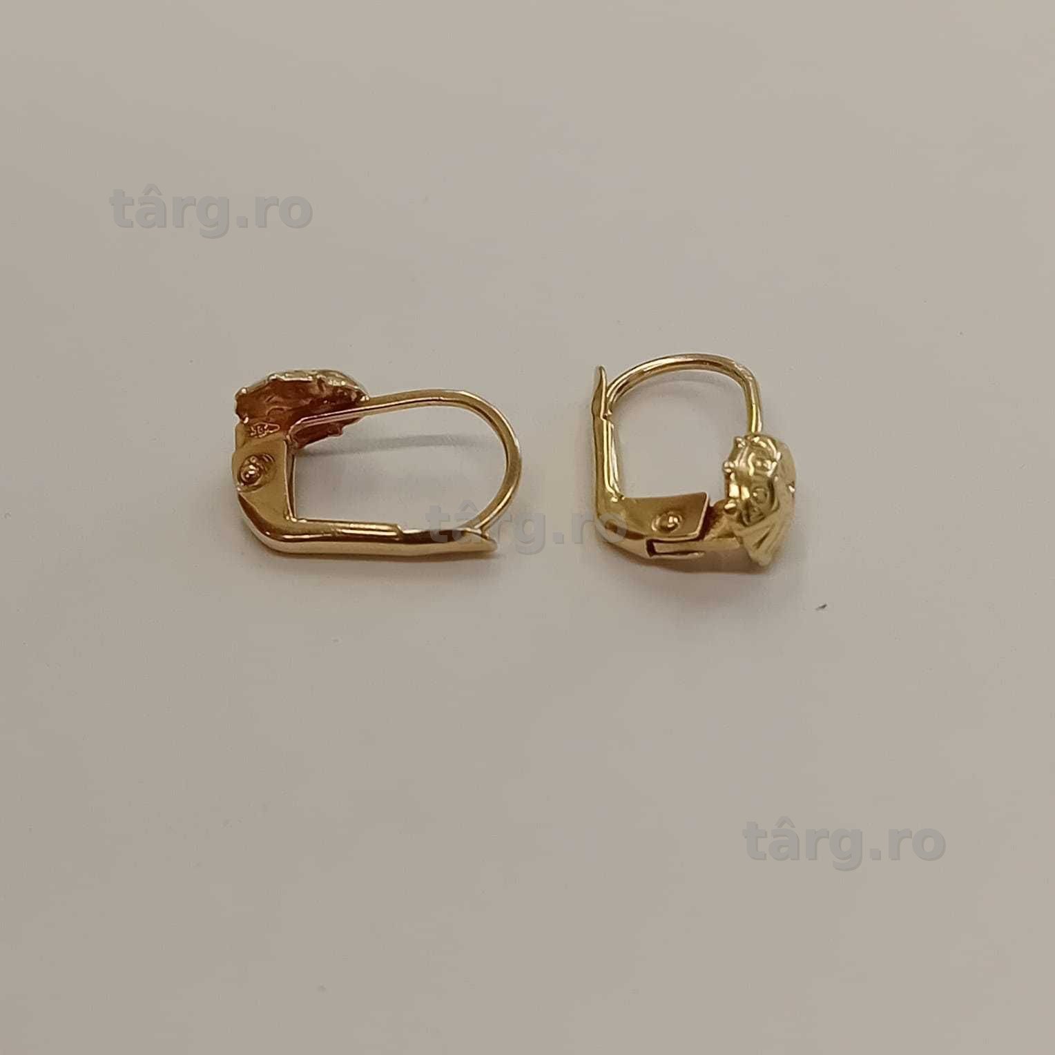 Cercei aur 14k (ag49 Esplanada b.7585) Garantie 2 Ani 4