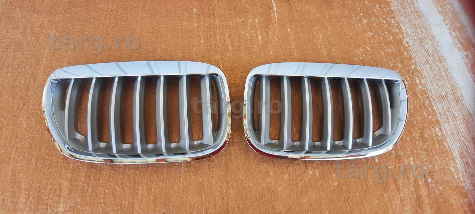 Grile BMW X5 E53 LCI 2004-2006 Crom Titan-Look cu Pleoapa