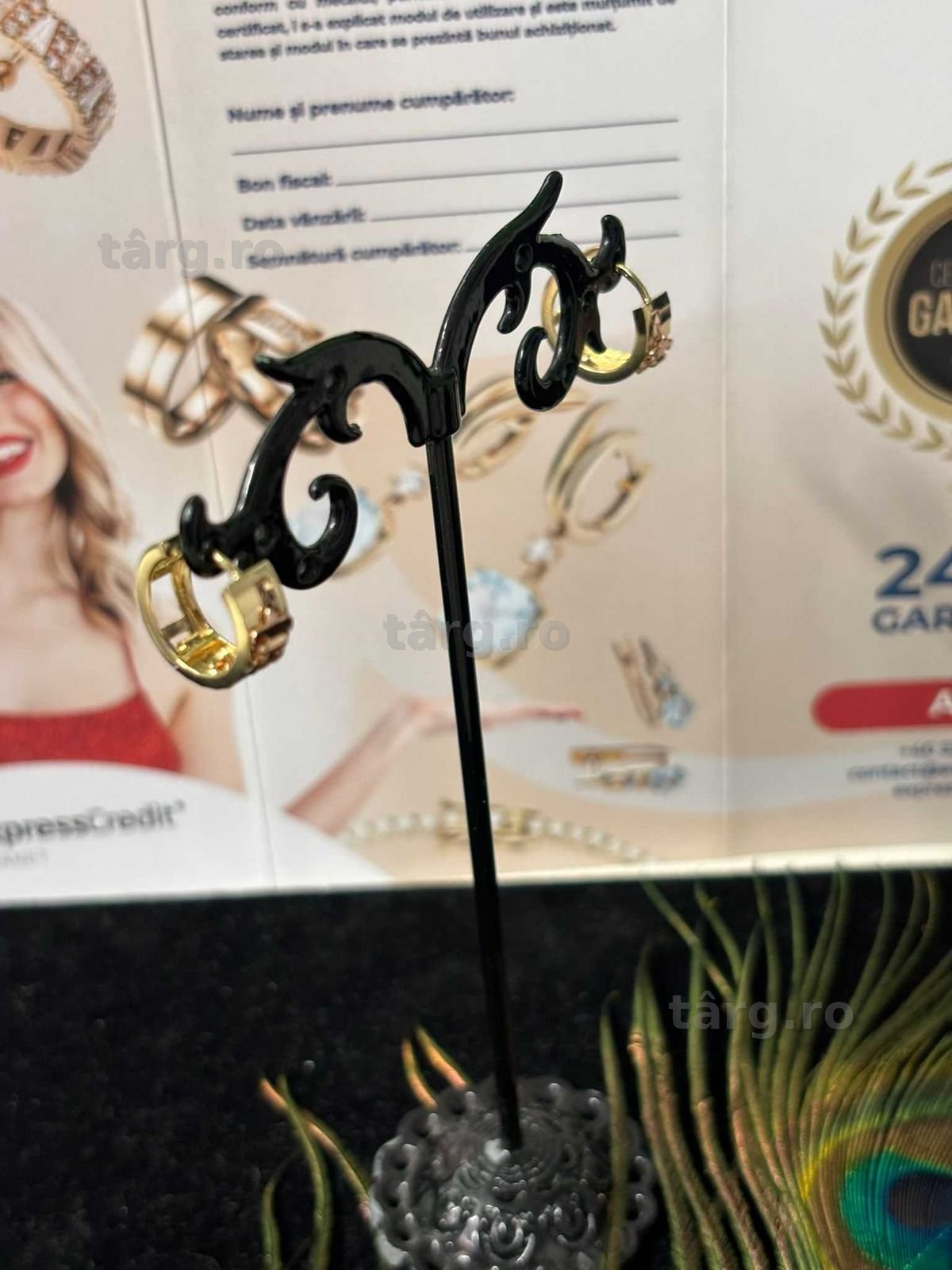 Cercei aur 14k 2.38g (B.60363-Tatarasi) Garantie 2 ani -1190 lei 6