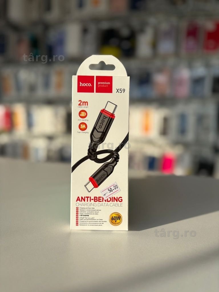 Cablu Incarcare Fast USB C-USB C, 60W, Lungime 2M