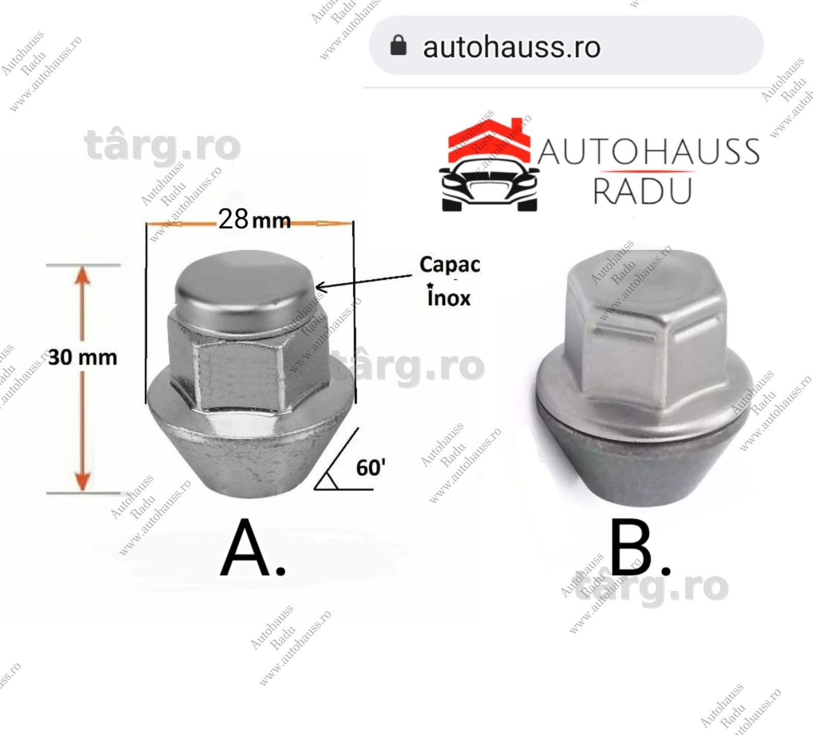 set 20 Piulite Prezoane Ford Focus Fiesta cap plin cheie 19 fara tabla