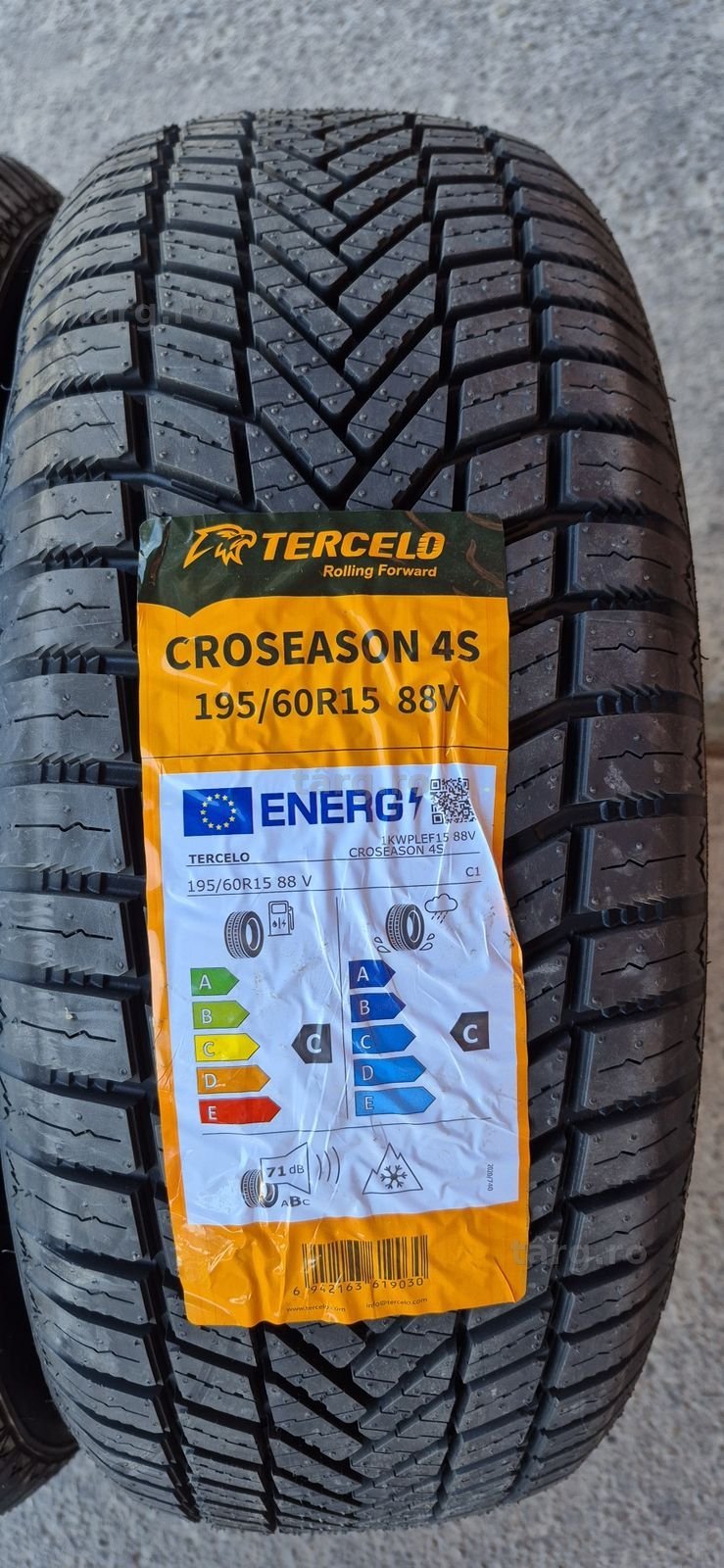 4 anvelope M+S noi Tercelo 195/60/15,dot 2025.Pretul este pe bucata. 3