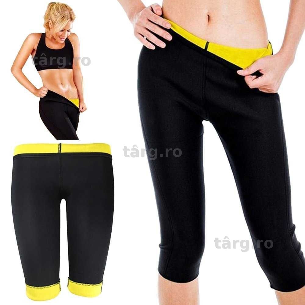 Pantaloni neopren pentru slabit si fitness cu efect termic marimea XL