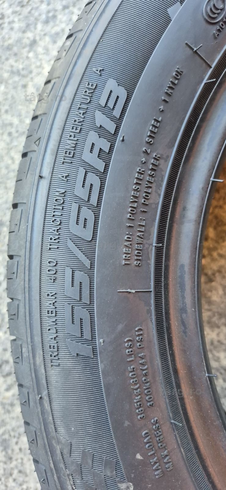 4 anvelope vara noi Tercelo 155/65/13,dot 2025.Pretul este pe bucata. 7