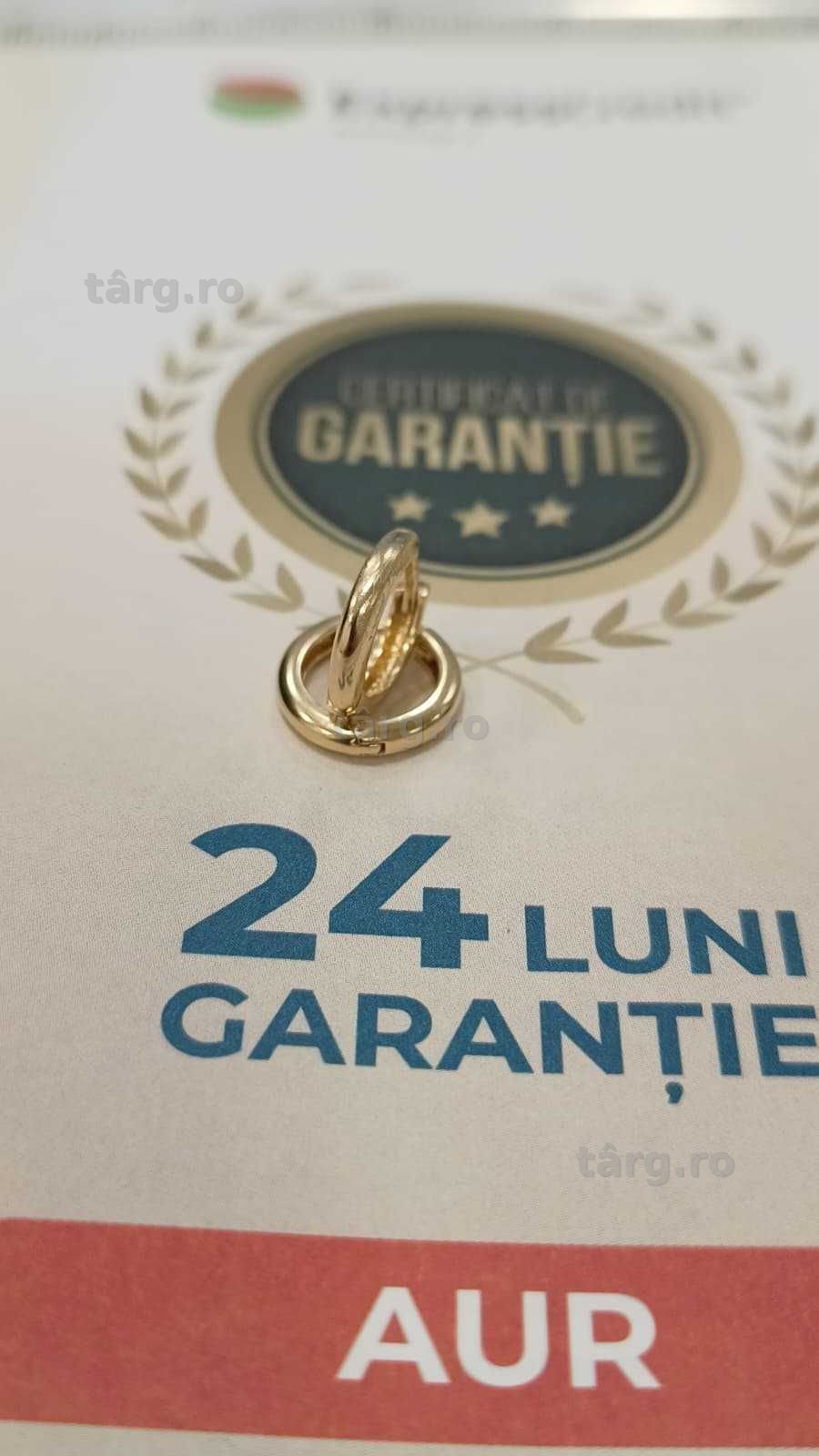 Cercei aur 14K 2.67gr [AG24 Harlau B.46033.1] - Garantie 2 ani! 3