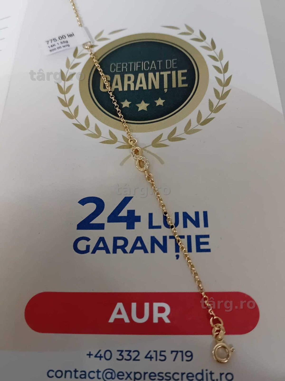 Bratara aur 14k [Tomesti-b:33267]-Garantie 2 ani!
