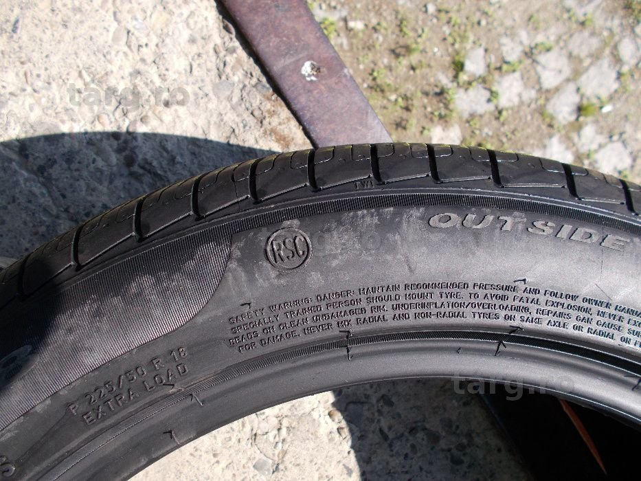 4 anvelope allseason 225 50 18 pirelli runflat dot 2019 profil 6,8 mm 3