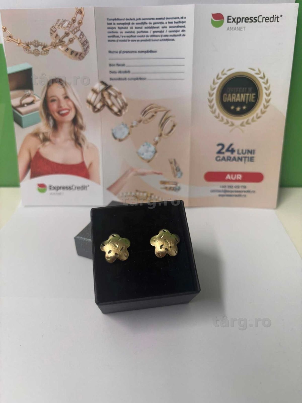 Cercei Aur 14k 2.26g (B61247.1-Tatarasi) Garantie 2 ani - 1130lei