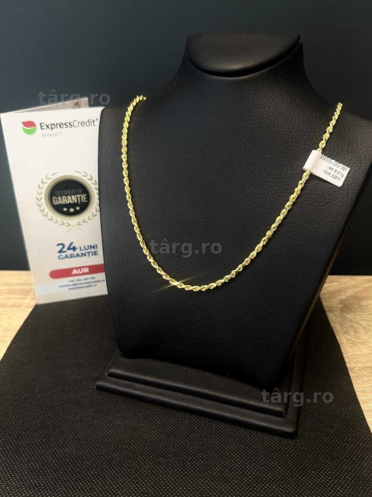 (AG51) Lant aur 14k 8.01g b1504.2 - Garantie 2 ani!